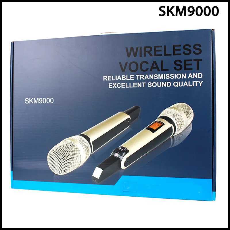 Microfones SKM9000 Microfone sem fio Mic UHF SKM 9000 2 SISTEMA PROFISSIONAL DO CANAL SKM9100 EM2050 PARA DESEMPENHO DE ETAPAÇÃO 240408