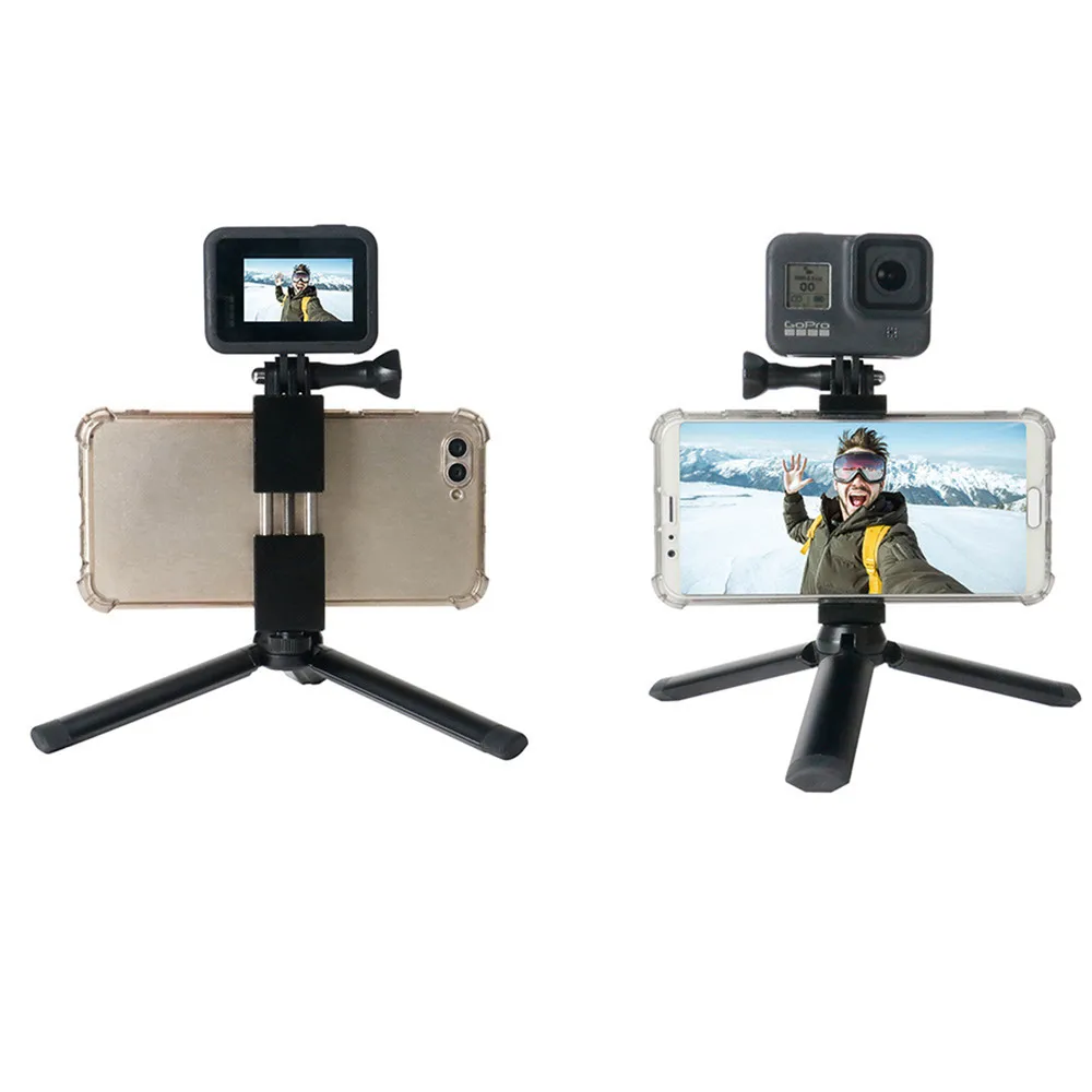 Kameras -Mobiltelefonhalter -Clip -Aluminiumklemme -Klemme mit Sportkamera -Adaptermontage für iPhone/Samsung/Gopro Hero 9 8 7/DJI/YI 4K