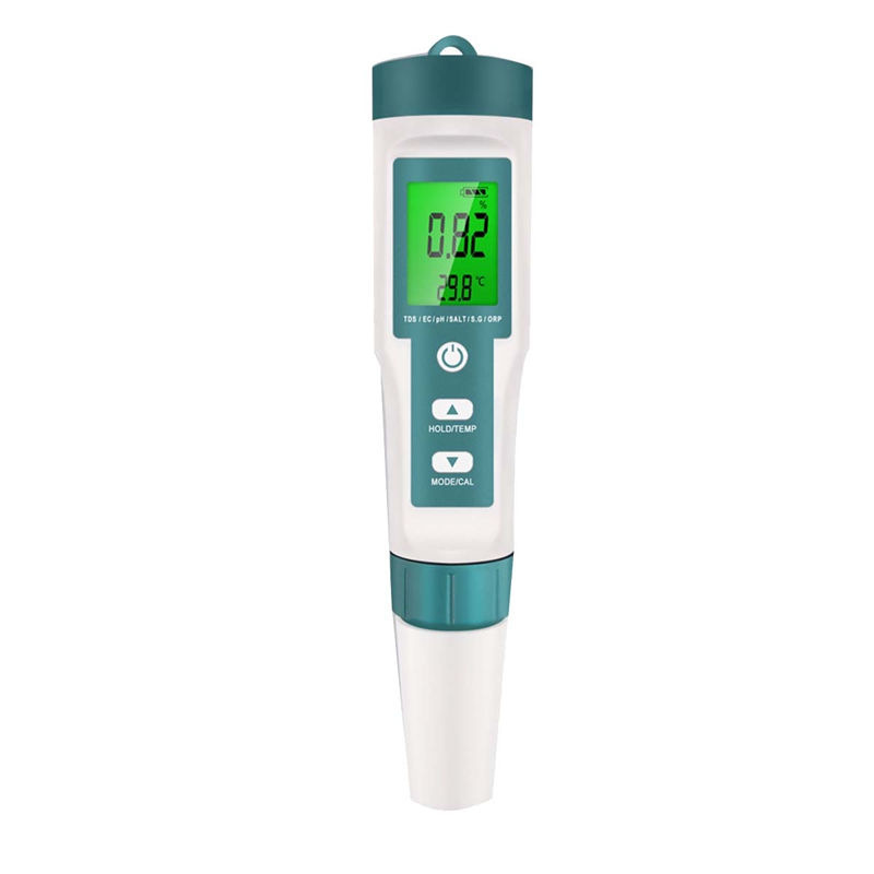 7 em 1 Pen do testador de qualidade da água PH/TDS/EC/Salinidade/ORP/S.G/Medidor de temperatura Ferramenta de medição da qualidade da água