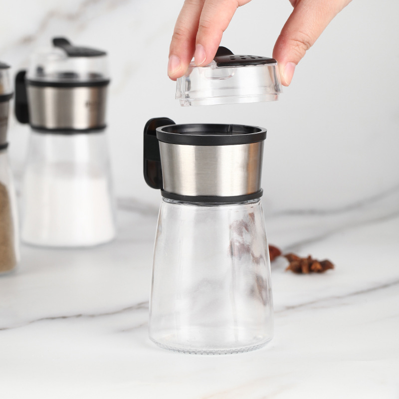 Cozinha Push Push Salt Dispensador Shaker Spice Shaker Spice Jar jar