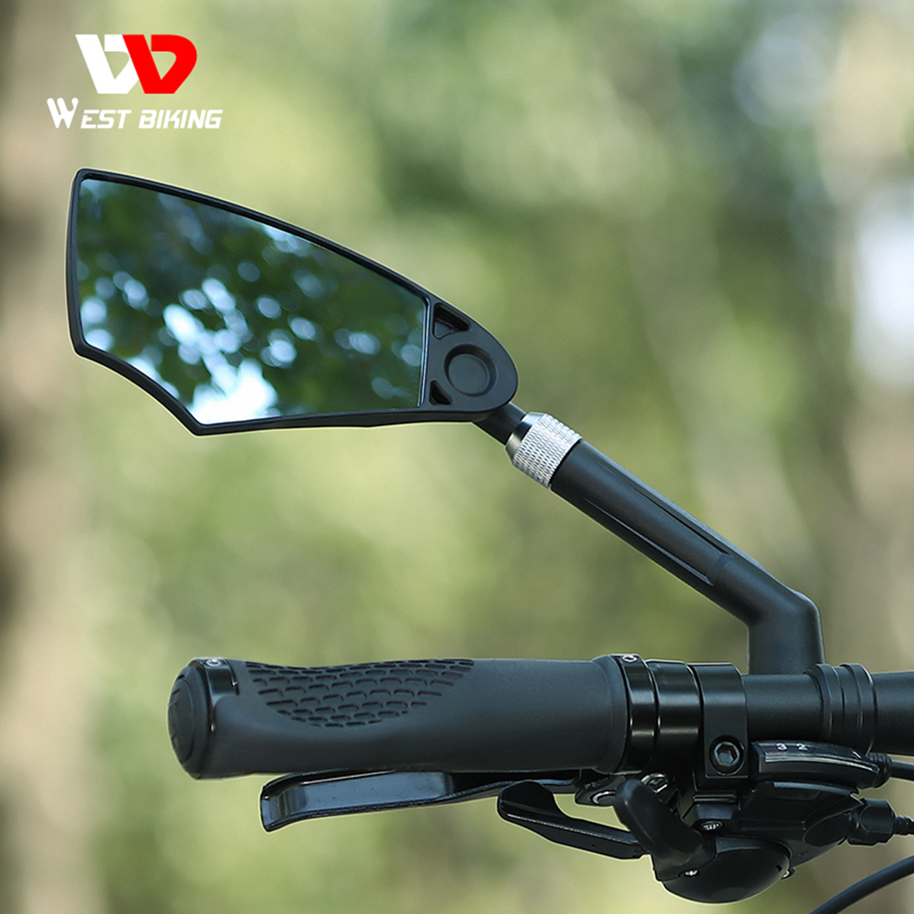 Bicycle de vélo à vélo ouest rétroviseur Rotation Rotation Rotation Anti-Glare Groard View View Miroirs Accessoires de vélo de scooter