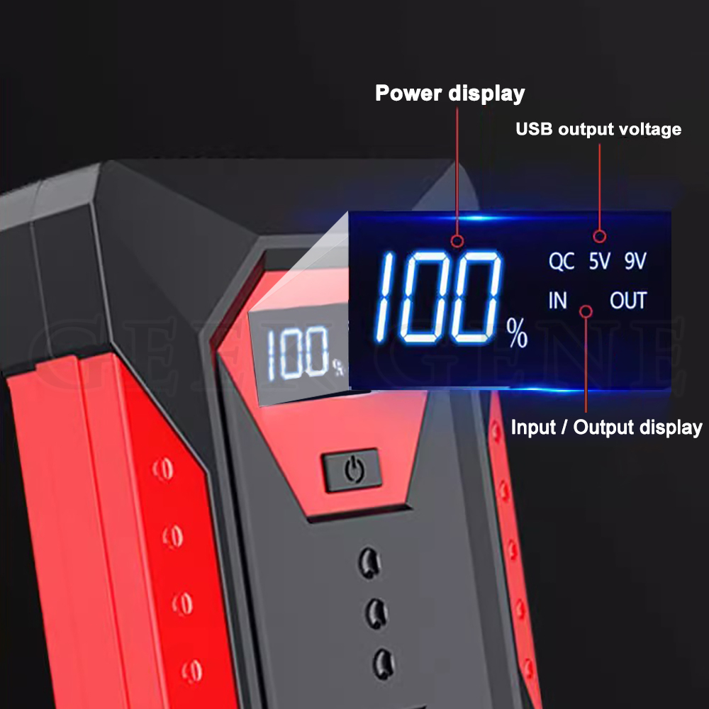 Portable Car Jump Starter 18000mAh Power Bank Car Booster Charger 12V Starting Device Petrol Diesel Car Emergency Booster