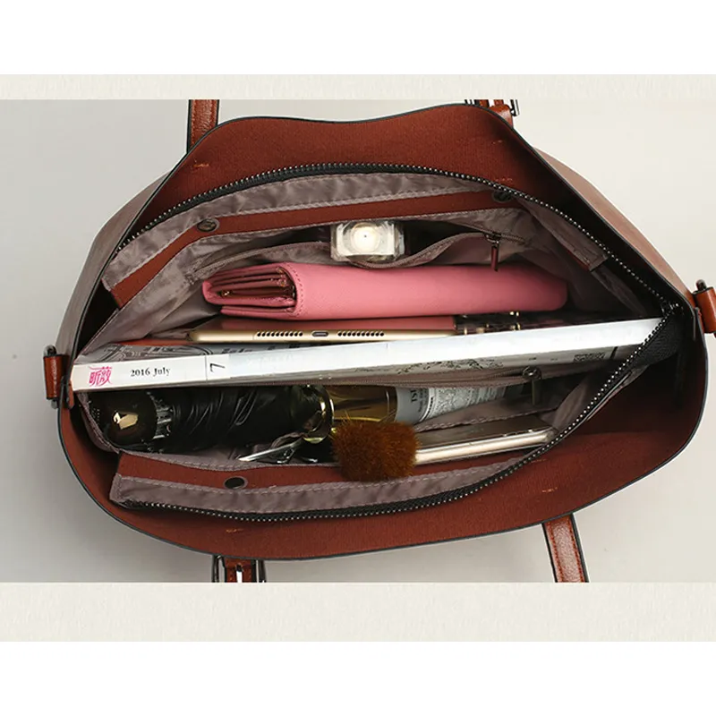 HBP Women Handbags Purses Leather Shoulder Bags Large Capacity Totes Bag Casual High Quality Handbag Purse winered