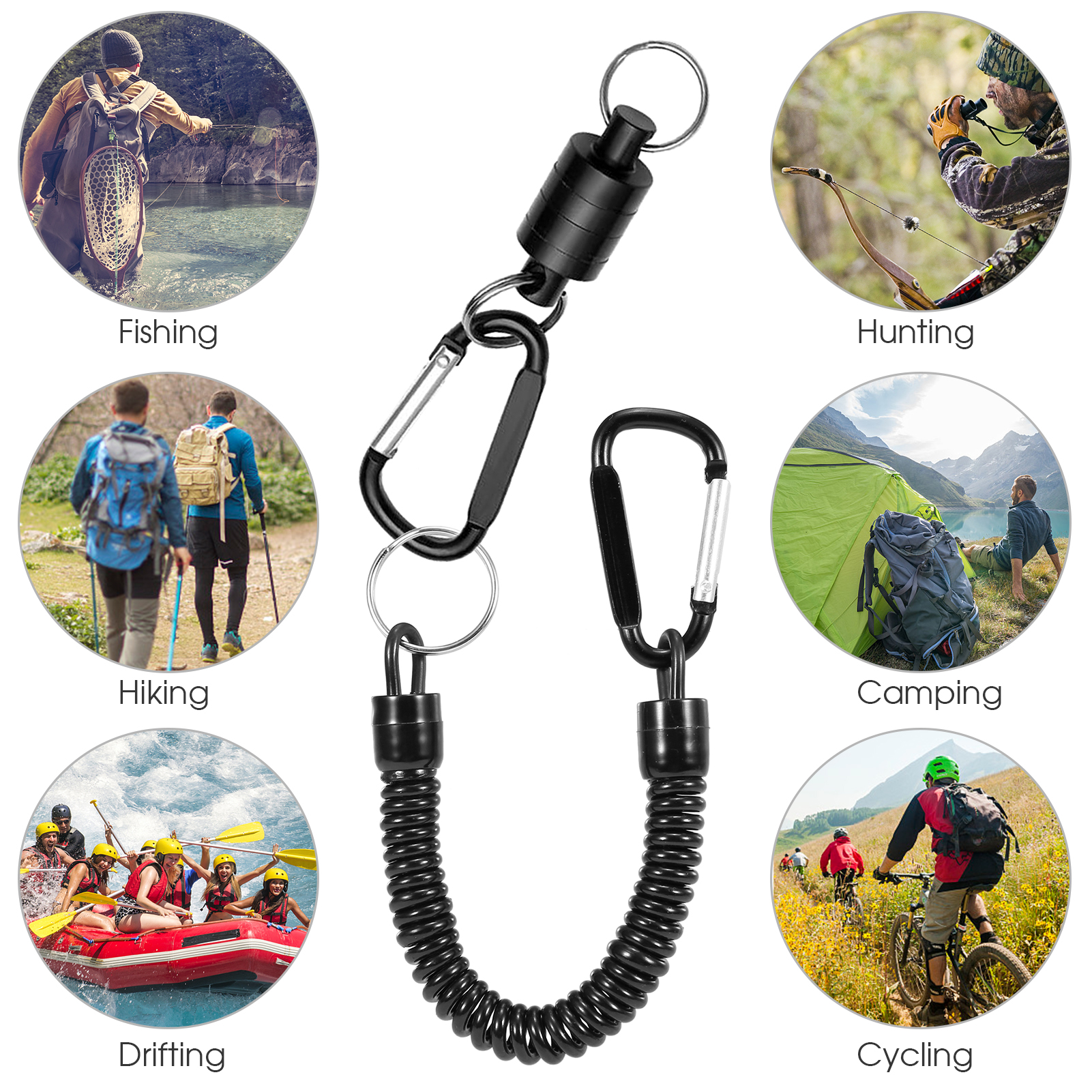 /Mrante Fishing Magnetic Net Deplect Holder Fishing Lanyard Magnetic Heaver Magnet Clip Clie