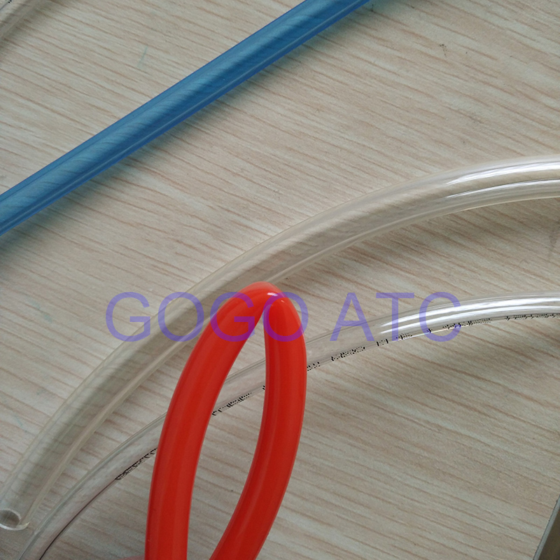 Diamètre extérieur 3/8 pouces PU-3/8 100 m de haute qualité Pneumatique Polyuréthane TPU tube jaune tuyau bleu transparent pour l'air