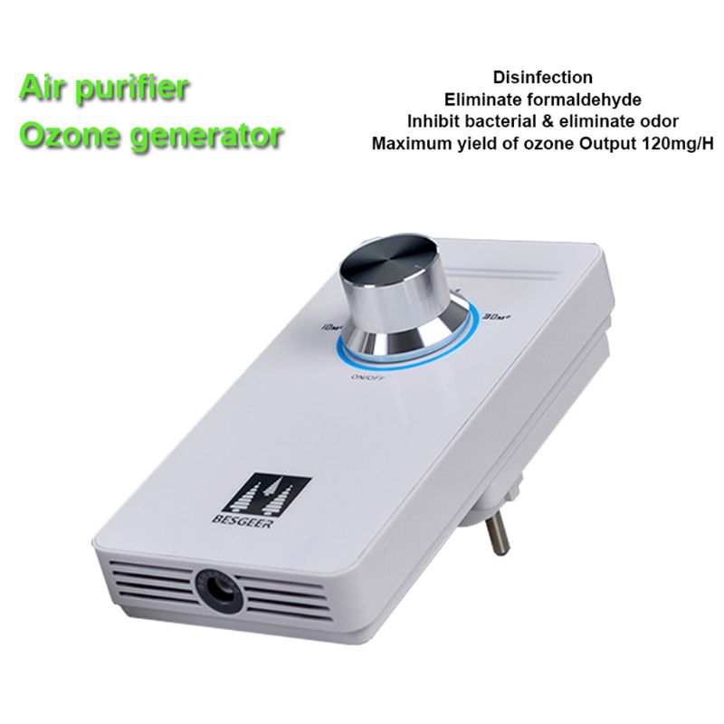 قم بتوصيل جهاز مولد الأوزون Air Place O3 Air Liperipier for Home Room Travel Mini Portable Ozone Cleaner