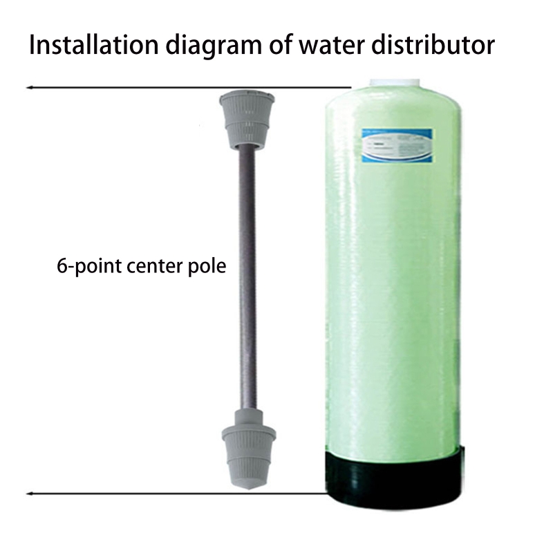 Panier de distributeur supérieur / inférieur en plastique 3/4 '' Distributeur universel du distributeur d'eau Adouplers Filtres ACCESSOIRES M01 22