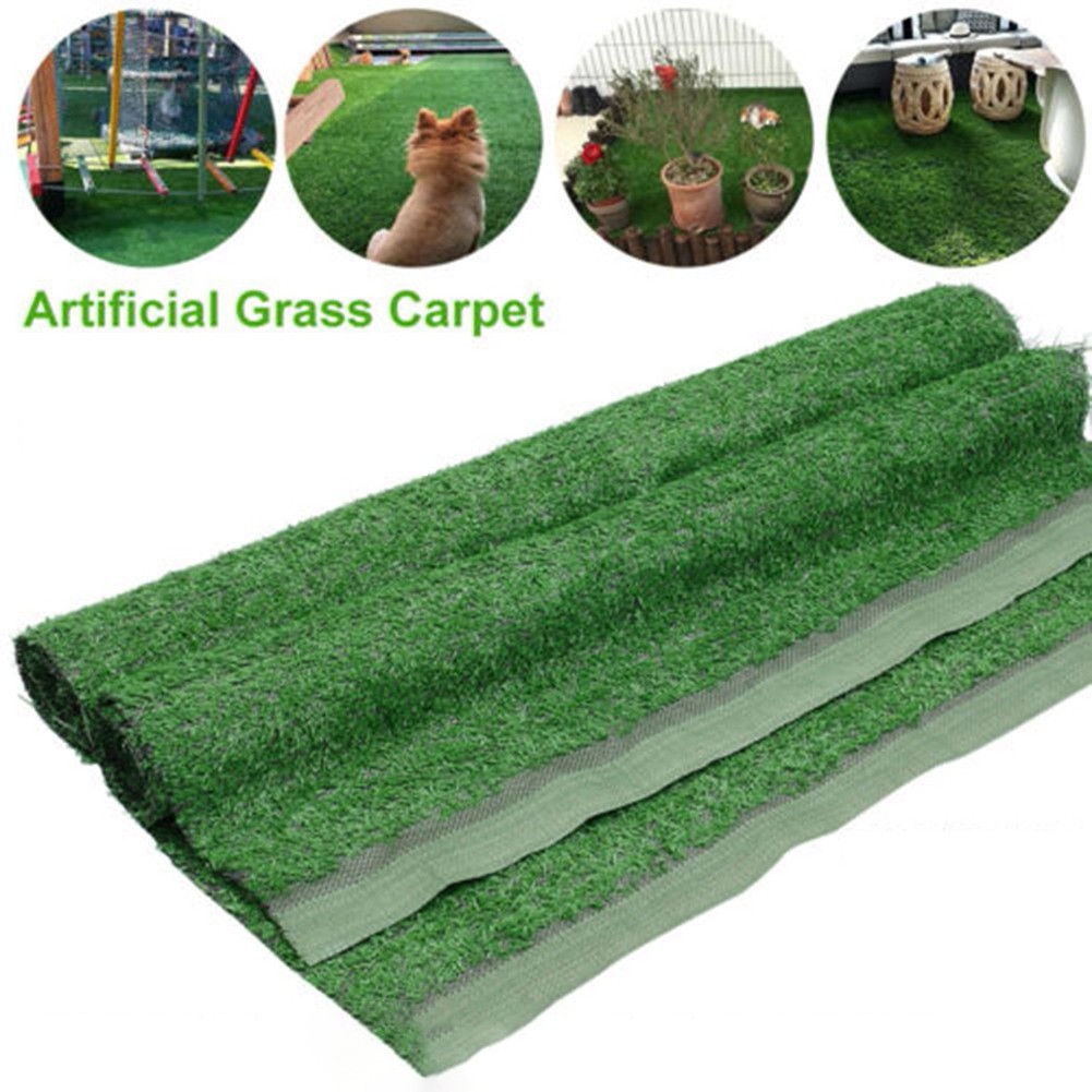 Artificial Grass Carpet Green Fake Synthetic Garden Landscape Lawn Mat DIY Micro Landscape Home Floor Decor Different Sizes