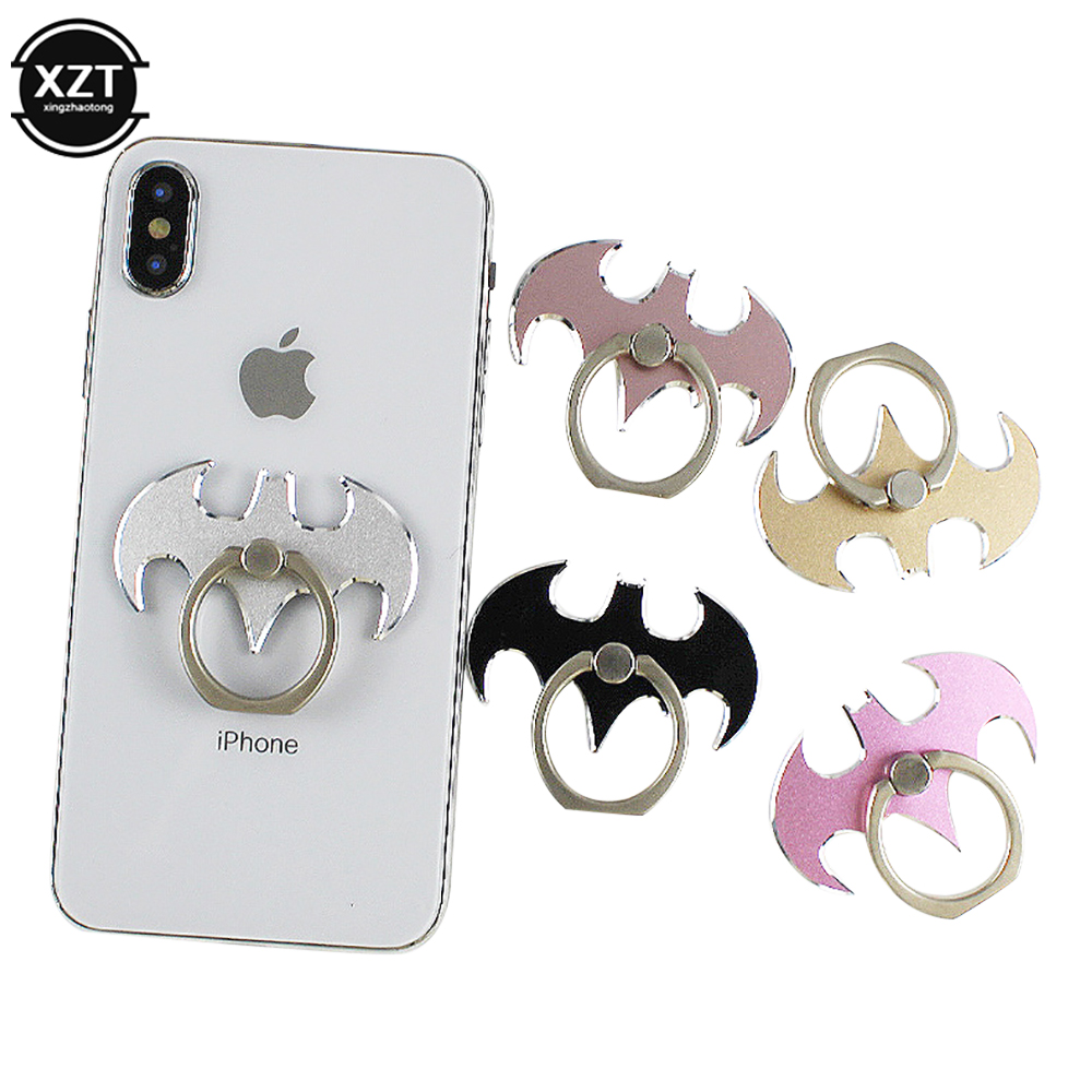 Bat Finger Ring Telefoonhouder 360 graden Rotate Desktop Mount Mobile Phone Stand voor iPhone Xiaomi Metal Holder