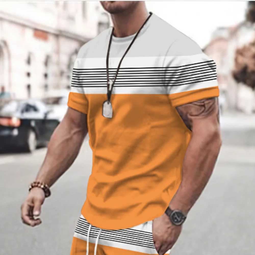 Chemises décontractées pour hommes 2023 NOUVEAU MENSE T-shirt vérifié surdimensionné surdimensionné pour hommes Top Holiday Vêtements décontractés Sorties quotidiennes T-shirts à manches courtes 2449