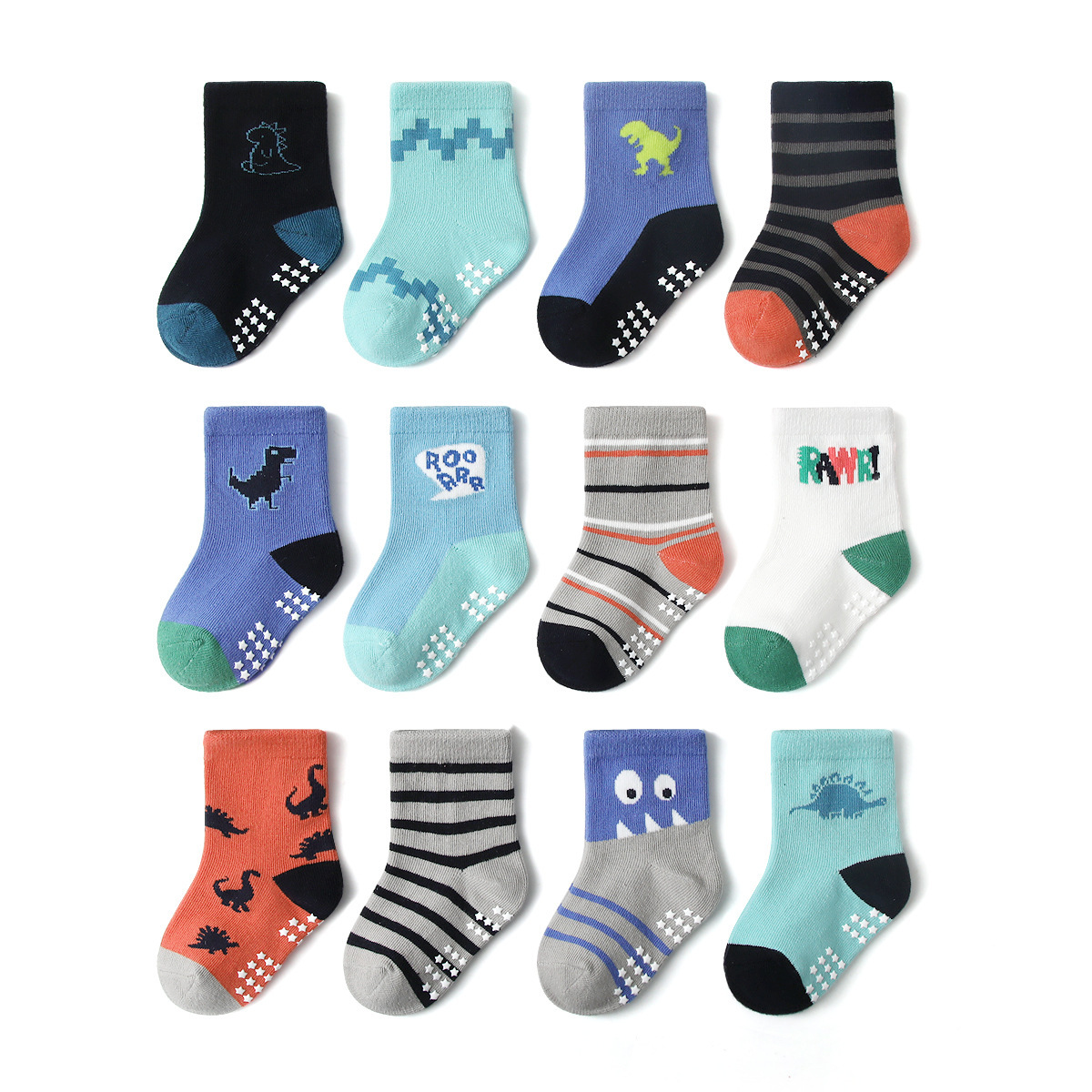 2024 Kinder Socken Neue Baby Jungen Mädchen Sommersocken Kinder Baumwollbestände gute Qualität Baumwollweiche Socken Baby Süßigkeiten Farbe