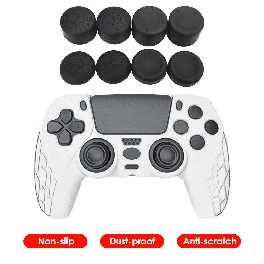 8pcs Contrôleur Silicone analogique Couvre de joystick Cap Grip Cap pour PS5 / PS4 / PS3 / PS2 / Xbox 360 / Xbox One Game Accessoires