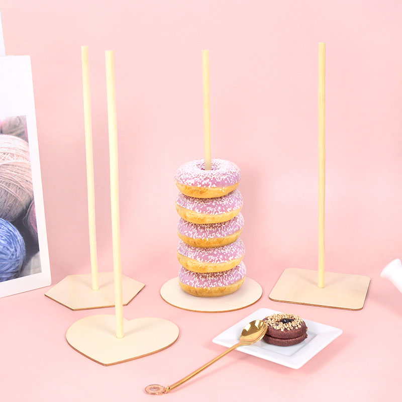 Donuts in legno Stands Board Nature Donut Donut Holder Baby show