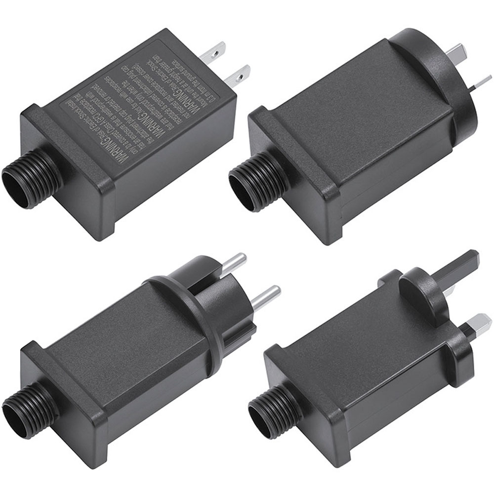 12V 1000MA/1250MA/1500MA Strömförsörjningskonverterare IP44 Vattentät transformator US/EU/AU/UK PLUG Ersätt gård Uppblåsbar LED -adapter