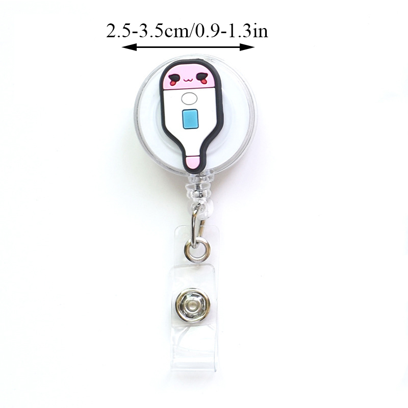 Retractable Work Card Clip Badge Reel Medical Worker Doctor Nurse ID Name Card Display Tag Staff Card Badge Holder Accessories