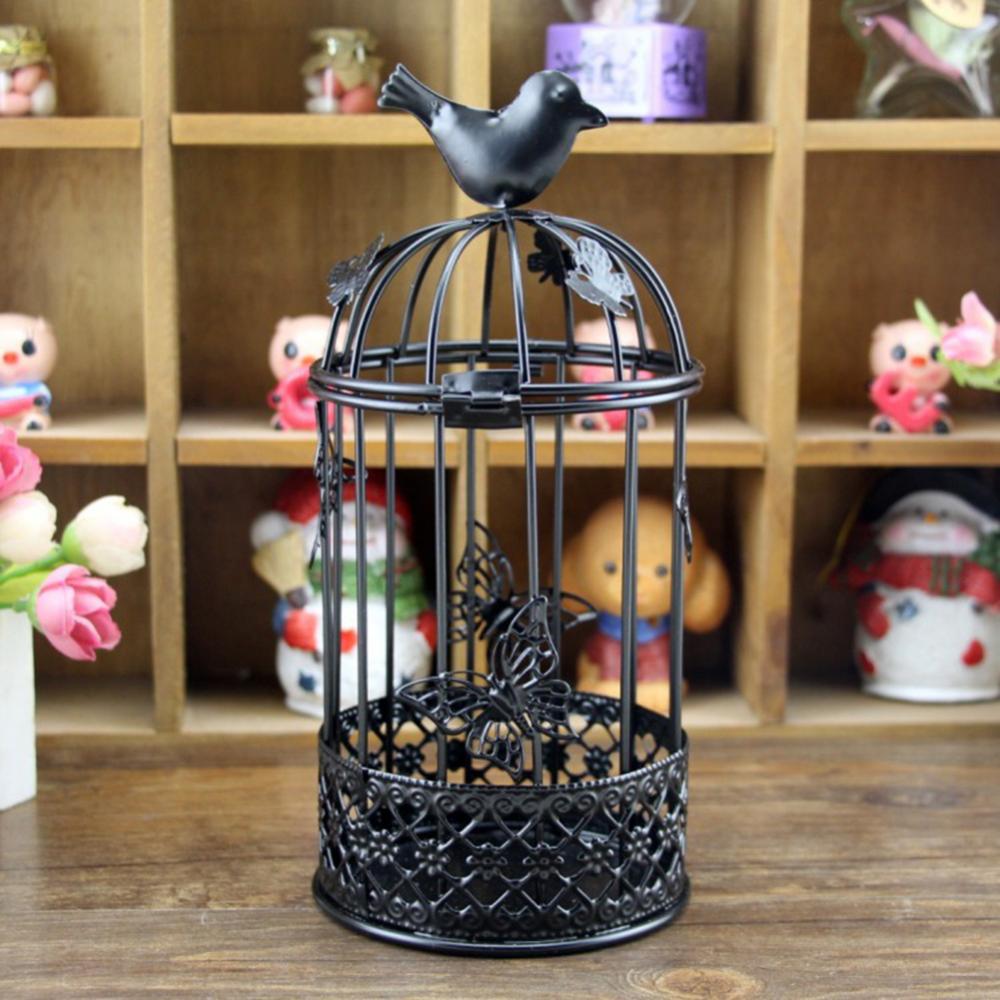 Torta Hollow Stand Home Decor Candlestick Bird Gage con farfalla a forma di candela decorazione la casa