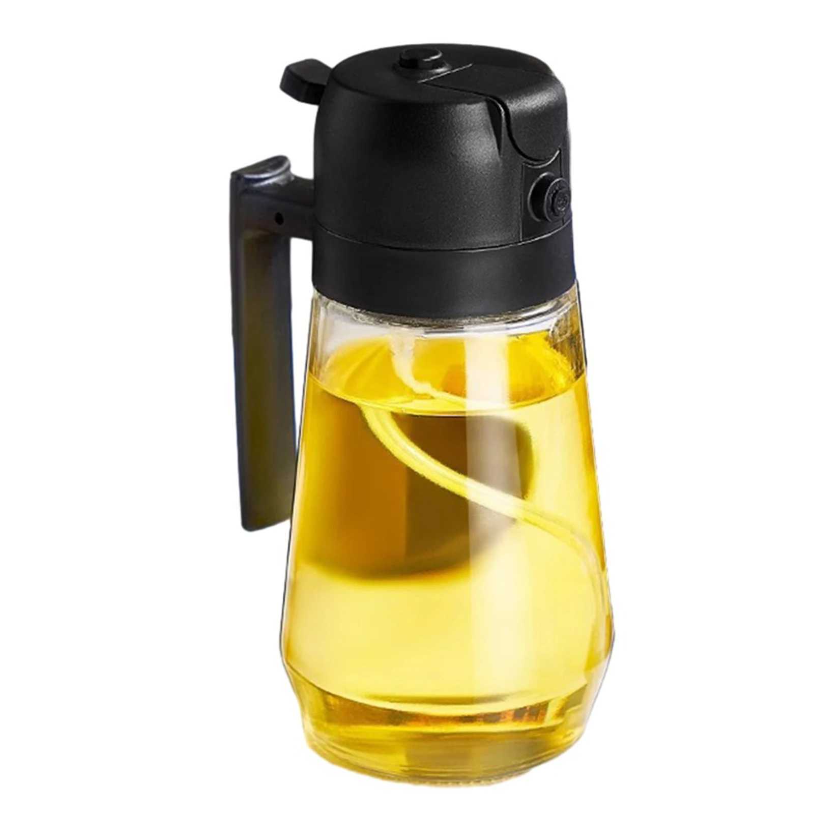 Andere Küche Essbar Küche Olivenölverteiler Ölsprayflasche Automatischer Händler 470ml Ölspray zum Kochen Küchensalat Barbecue YQ2400408
