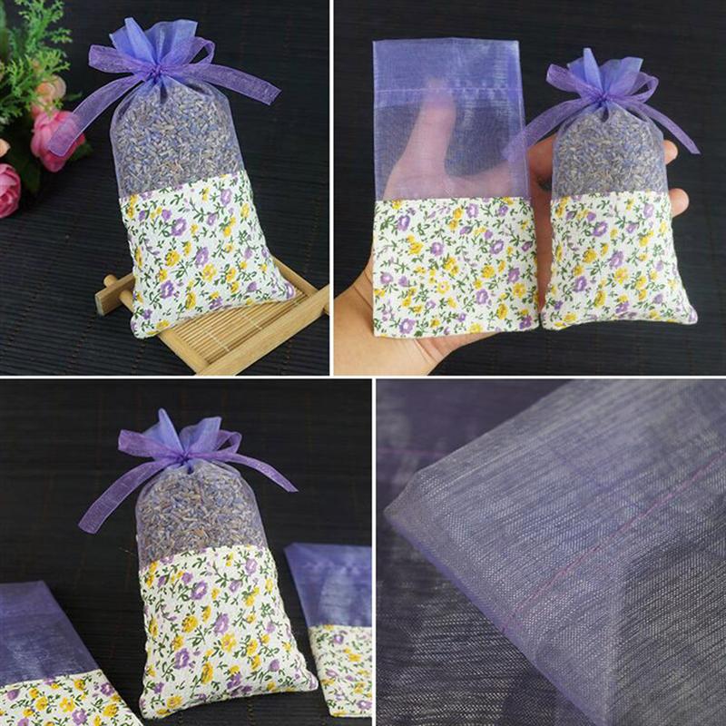 20 PCs Bolsas de lavanda Sache de saquetas vazias perfumadas para gavetas de fragrâncias guarda