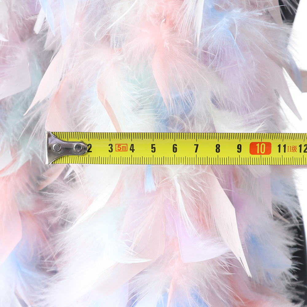 60 90 130GRAMS COLORE MIMATO Turchia Feather Boa abiti da spettacolo da palco personalizzati da 2 metri Plumage Marabou Gonna arredamento matrimoni fai -da -te artigianato