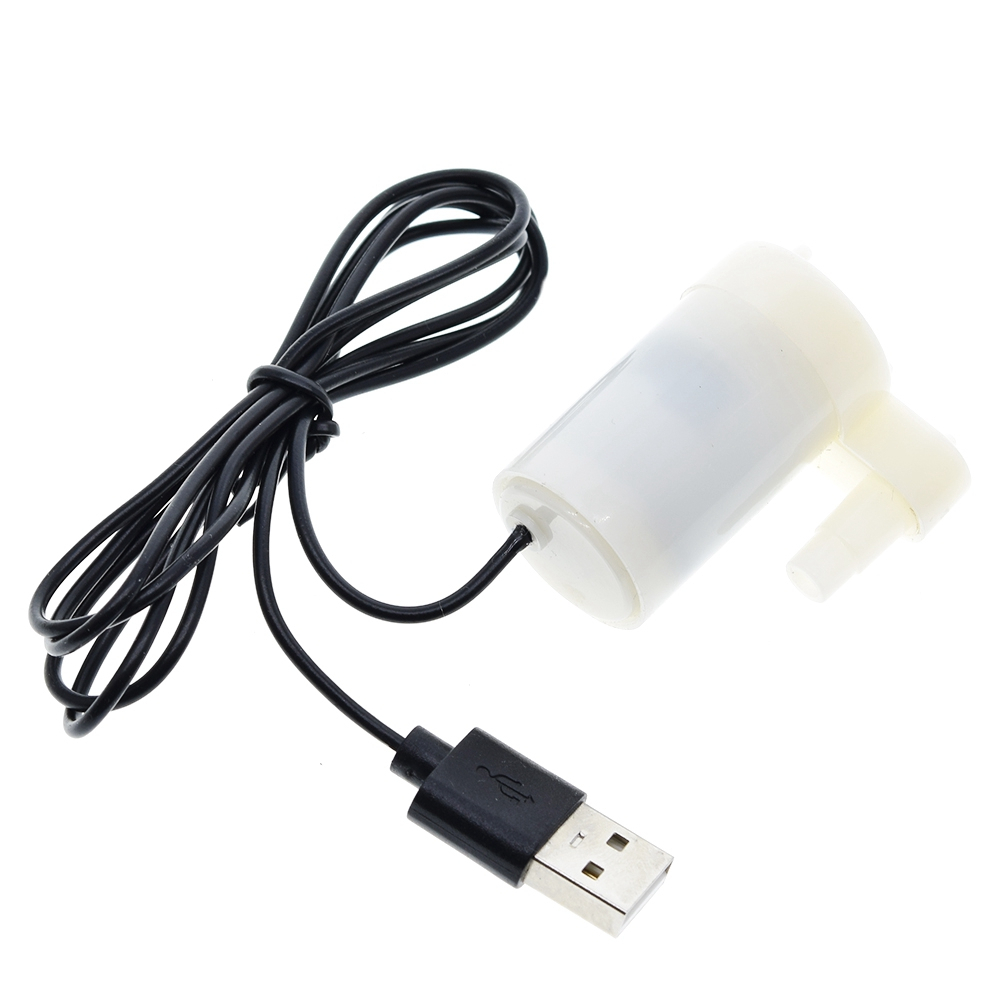 TZT 음소거 미니 마이크로 모터 드 라 BOMBA SUMERGIBLE BOMBAS DE AGUA DC 3-5 V 70-120L/H UNIDAD USB