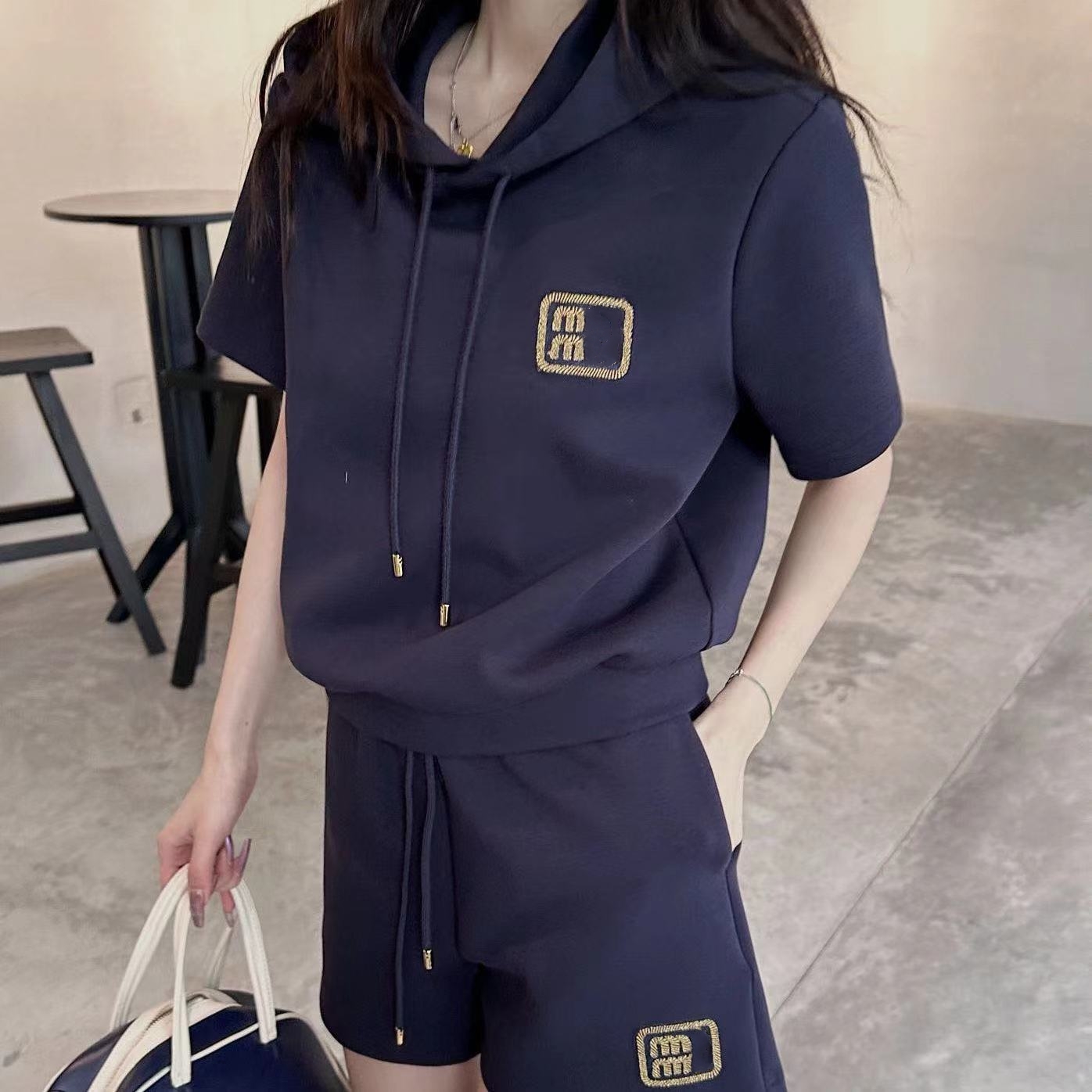 Fashion Women's Hoodie Short Shea Skateboard Hip Hop Hop Summer Designer High Street UNISEX Streetwear Streetwoded Trackuit Couple Coppia Abito Dimensione S-L