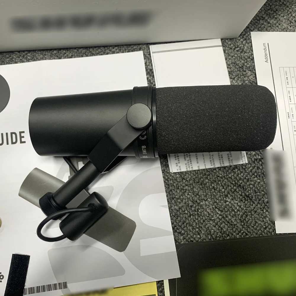 Mikrofoner Gratis frakt SM7B Studio Microphone Cardioid Dynamic Close-Talk Microphone Vocals Recording SM7B Microphone 240408