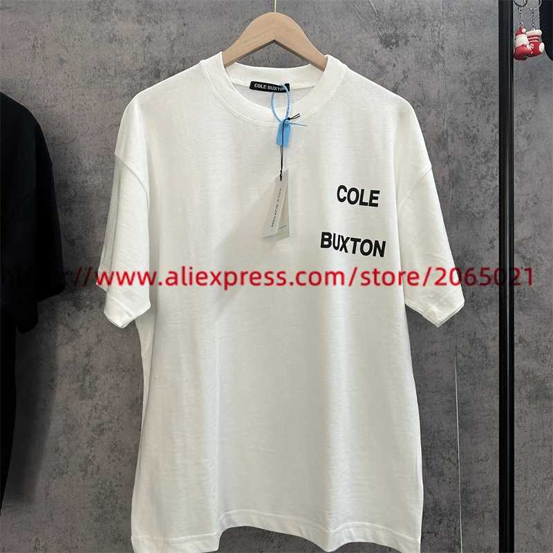 Men's T-Shirts Cole Buxton T-SHIRT Men Women Cole Buxton Tee Tops High Quality Short Sleeve J240409