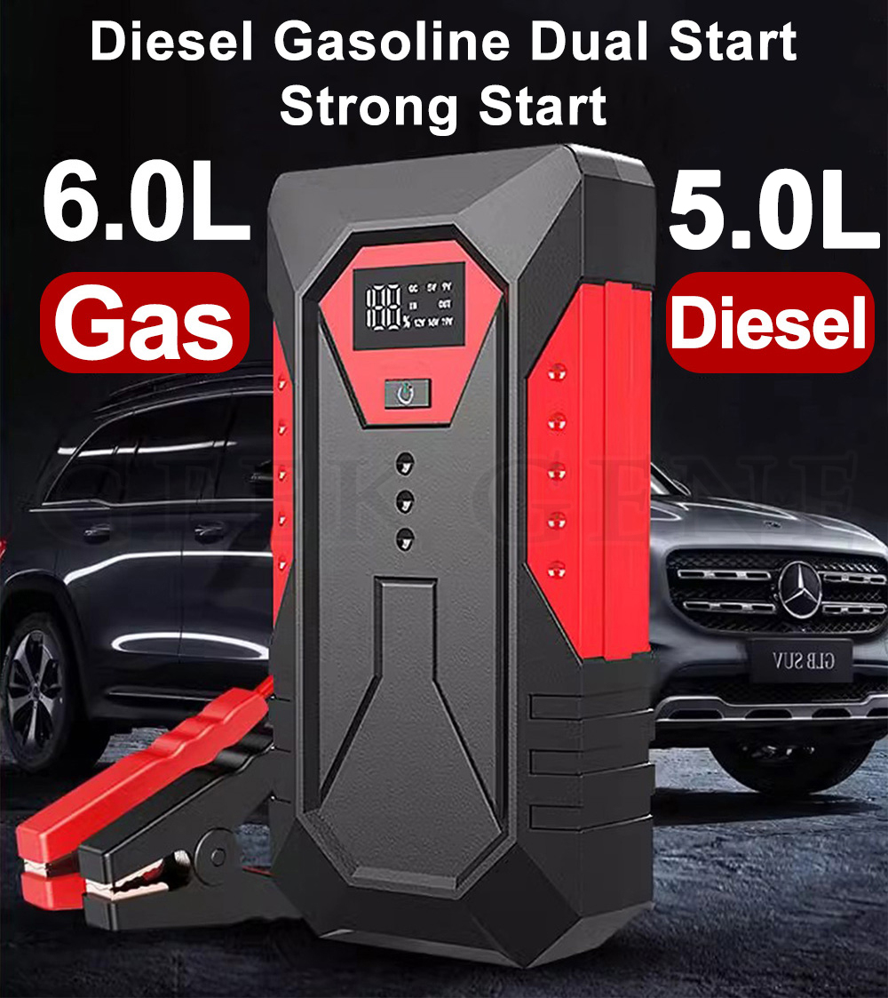 18000mah Power Bank Portable Car Jump Starter Car Booster Charger Emergency Booster 12V Startanordning för bensindieselbil