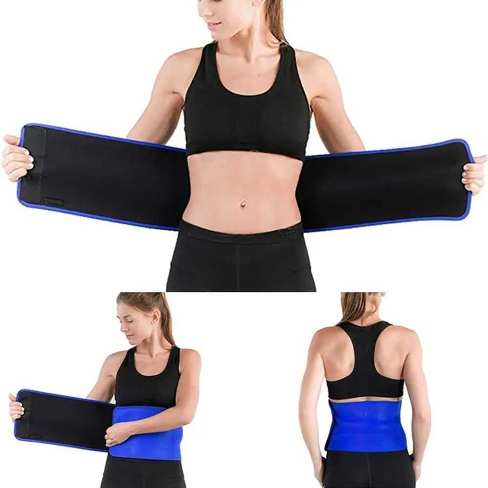 Bantningsbälte elastisk midja träning bantning kropp mage body shaper band midje trimmer bälte bantningsbälte magen bränna fett 240409