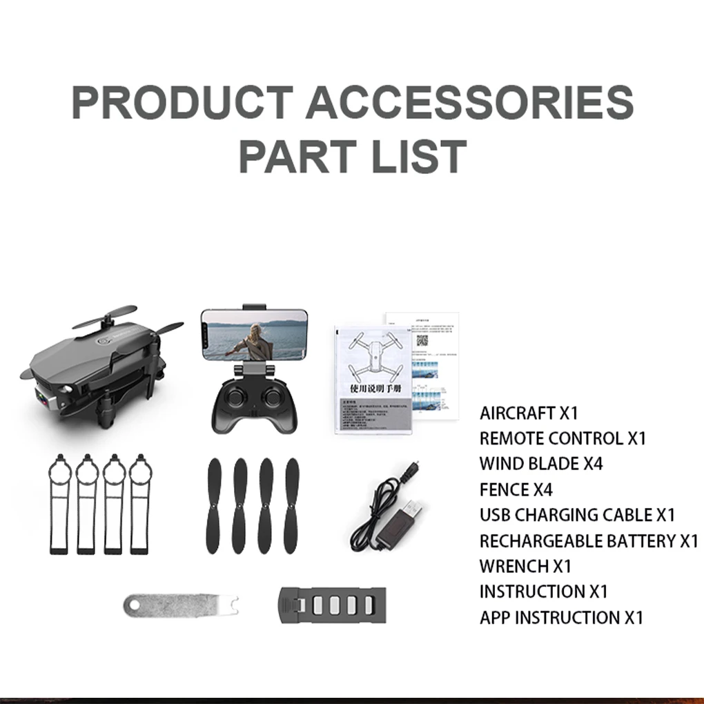 Droni Remote Control Quadcopter Battery OFFACEDATO DRONE REGOLABILE DRONE REGOLABILE PIGIONE DI FOTOGRAFICATORE 2,4 GHz giocattolo aereo