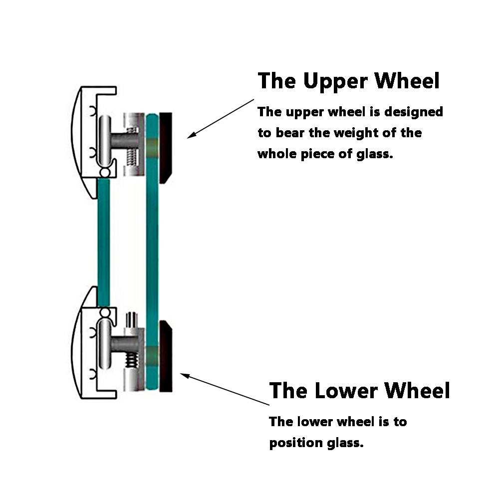 Shower Cabin Rollers Shower Door Roller Sliding Shower Wheel Great Replacement Anti-rust Upper/Lower Wheel Bathroom Hardware 