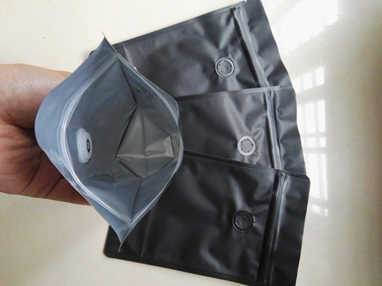 50g~1kg Colored Stand up Aluminum Foil Valve Ziplock Bag Coffee Beans Storage Bag One-way Valve Moistureproof Coffee Bags