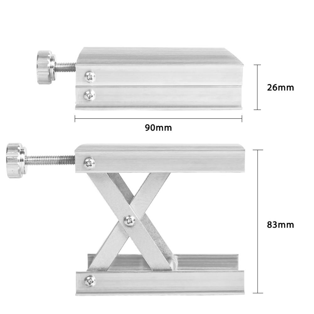 Table de lifting du routeur en aluminium 10x10cm pour la ligne de plancher Laser Laser LAB LAB LAB STAND RACK-Plate-forme d'ascension