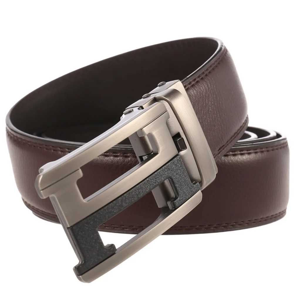 Riemen zGXSQD full-korrel lederen merk riem mannen topkwaliteit echte luxe lederen riemen voor mannen strap man metaal automatisch bucklel240409