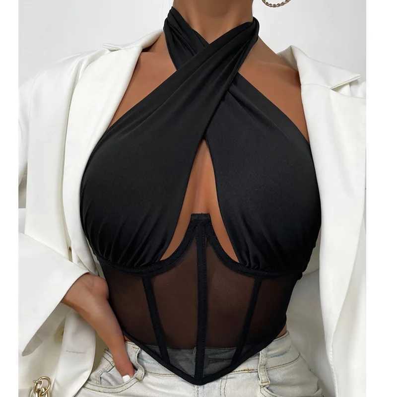 Réservoirs pour femmes Camis wsevypo Sangle de croix sexy