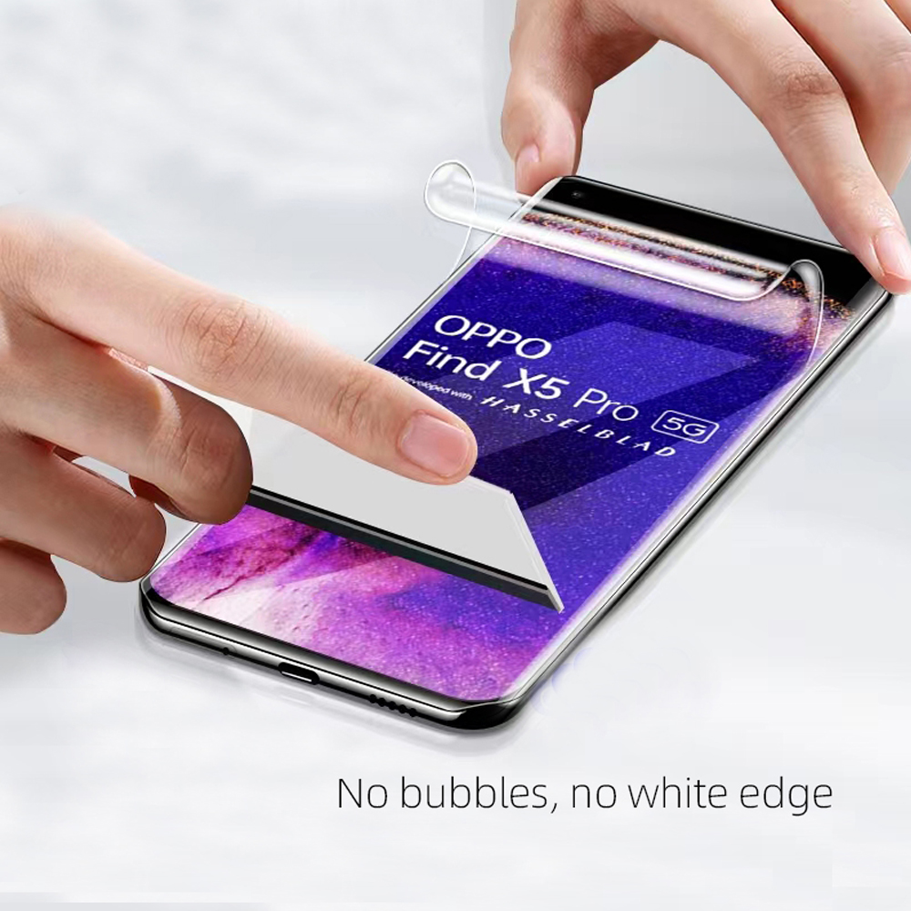 Film hydrogel à couverture complète pour OPPO Find X X2 x3 NEO X5 Lite X6 Pro Screen Protector HD Film de protection non en verre Smartphone