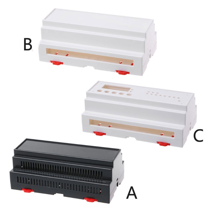 2022 New 158x88x59mm ABS Plastic Box Enclosure Electronics Industrial Rail Project Case