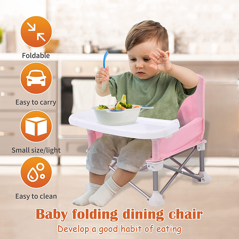 Baby Booster Seat Dining Chair Portable Travel Folding Kids With Feeding Chair Outdoor Beach Seat Baby Furniture Supplies