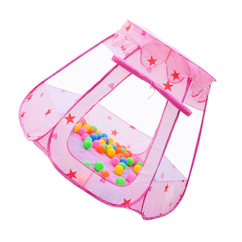 Interactive Tent Toy for Toddlers Foldable Tummy Time Playgouund Lovely Star Tent Ocean Ball Pit Portable Baby Game Tent