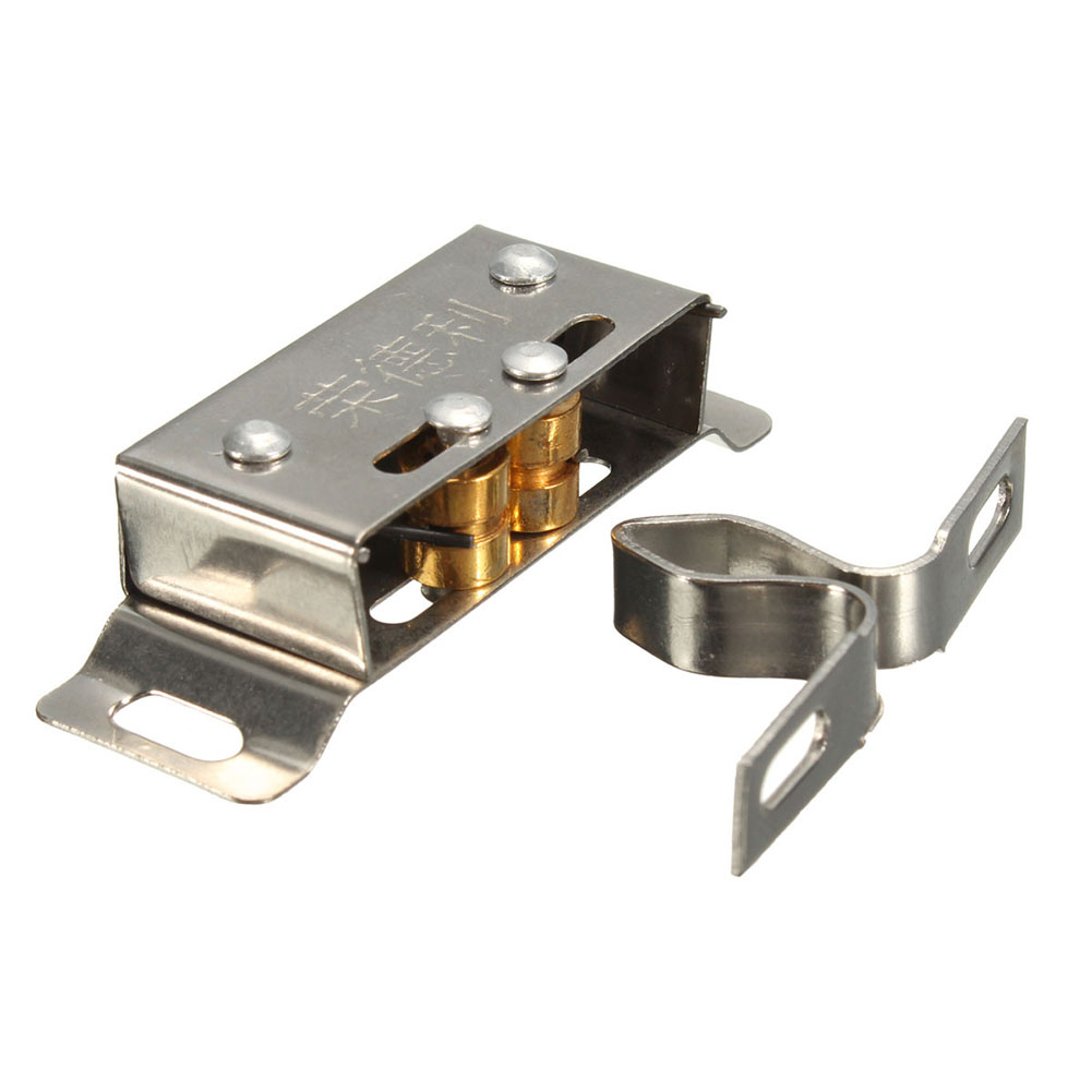 Latches Cabinet Buckles Glass Cabinet Wardrobe Door Cabinet Door Silver Strong Accessories Brass Card Type Polished