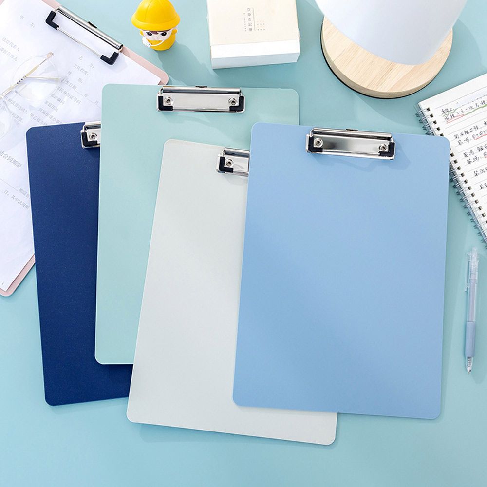 Simple A4 Folder Board Bill Clipboard Memo Pad Clip Folder Board Notebook File Writing Clamp Paper Holder Office School Supplies