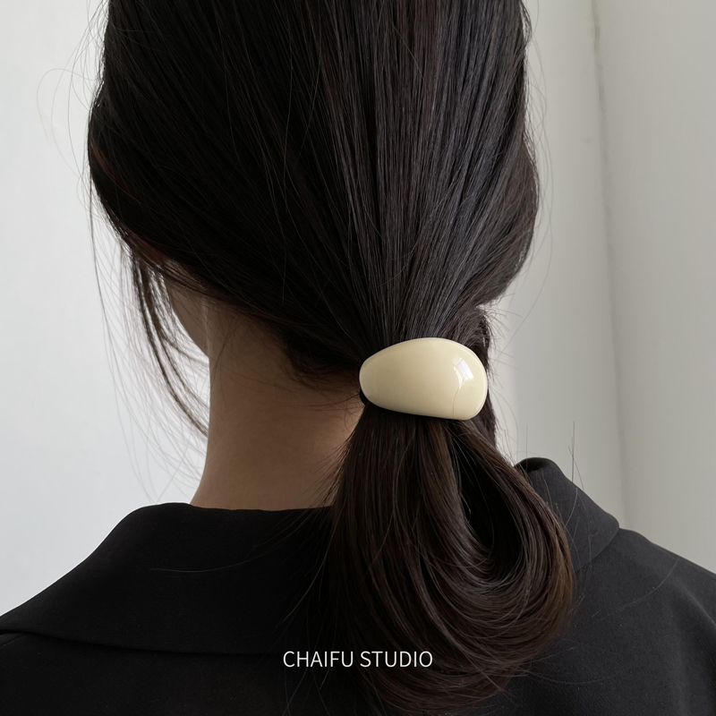 Chaifu Grocery Shop/F203 Korean Style Daily Commuting Amber Dark Irregular Texture Hair Rope