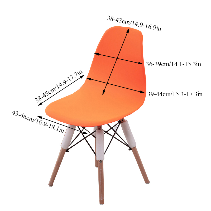 Tryck på skalstol täcker stretch matstol täcker nordisk stil skandinaviska billiga säte täcker stolar för hem hotell kök