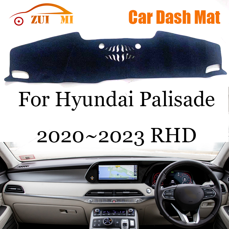 ZUIMI-CUBIERTA PARA SALPICADERO DE COCHE, Alfombilla Para Hyundai Palisade 2020 ~ 2023, LHD, RHD, parasol