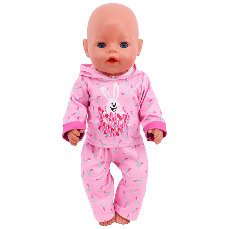 2個のPCS/セット=シャツ +パンツ人形服の生まれつきの赤ちゃん43cmアイテム18インチアメリカンドールガールズおもちゃ私たちの世代