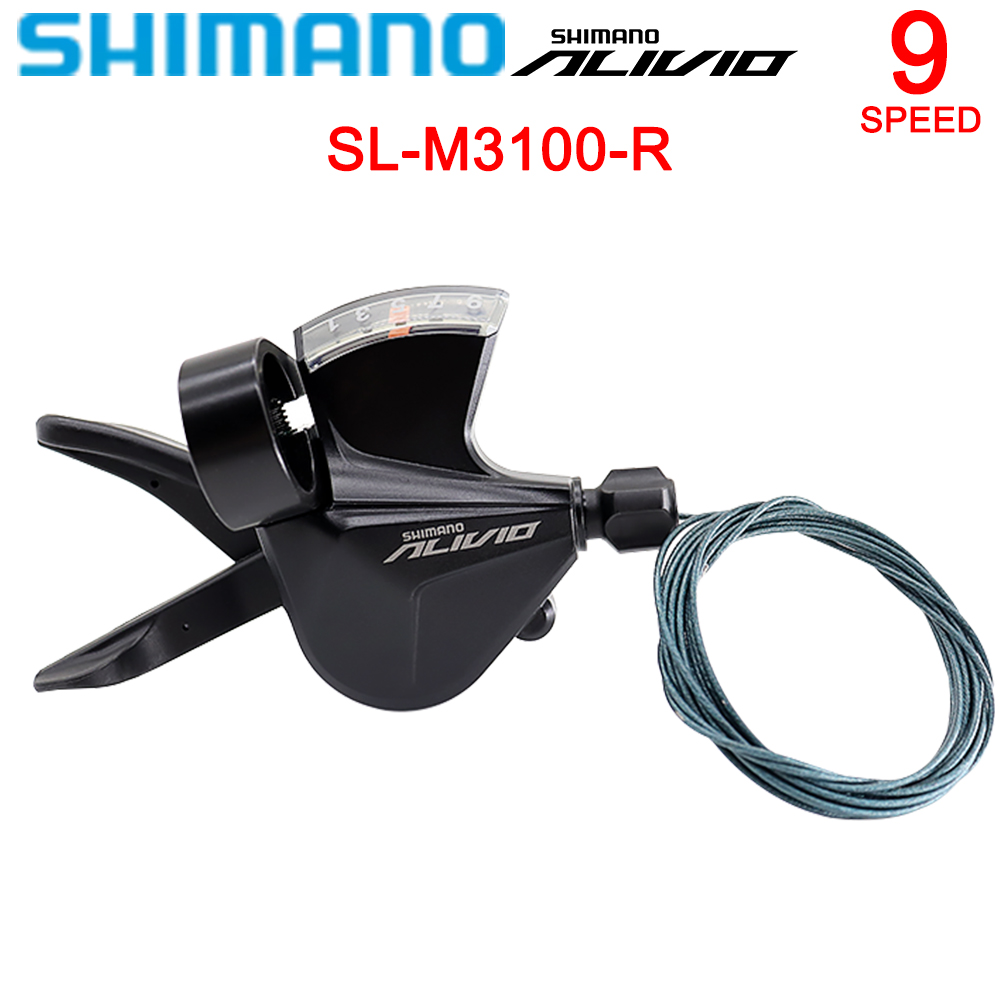 Shimano Alivio M3100 1x9 Speed Groupset M3100 ACHTER DERAILLEURS HG200-9 Cassette KMC X9 Chain BB52 Bottom MTB Bicycle Bike Kit