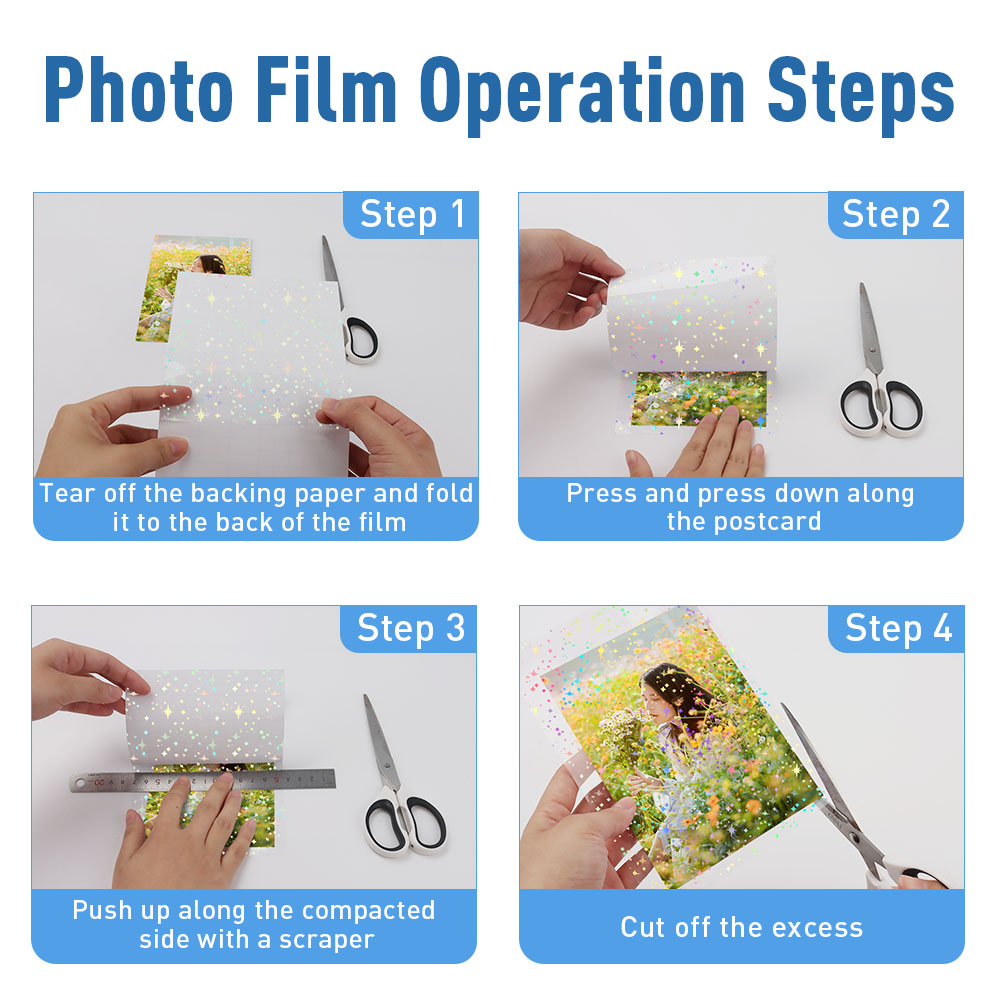 10 feuilles Film de plastification froi