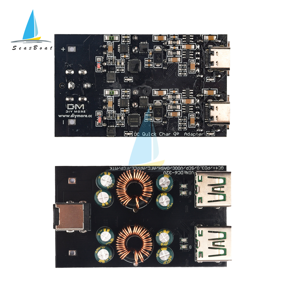 SW3518高速充電電源モジュールDC6-32V QC4.0 PD3.0 USB TYPE-C携帯電話高速充電器回路基板ステップダウンモジュール