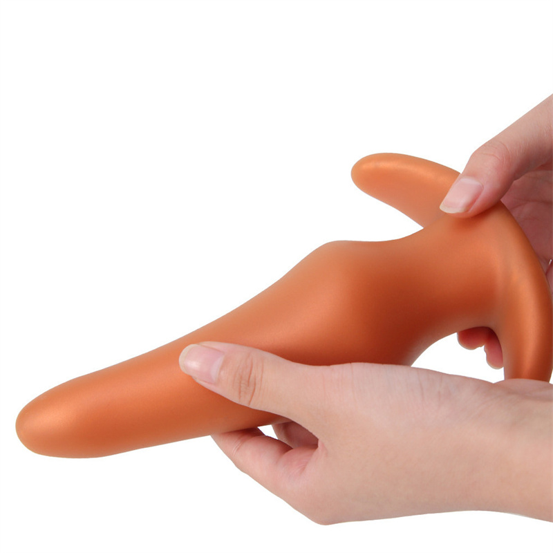 Grande silicone liquido dildo anale bott si spinge morbido massaggio vagina stimolazione giocattoli sessuali donne uomini gay masturbazione adulti giochi adulti - at42