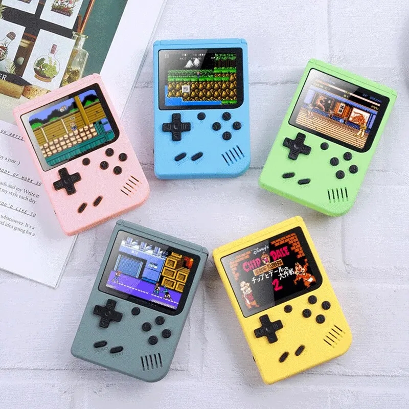 Retro Portable Mini Handheld Console gier wideo 8 -bit 3,0 -calowy kolor LCD Kolor Player Wbudowany w 500 grach